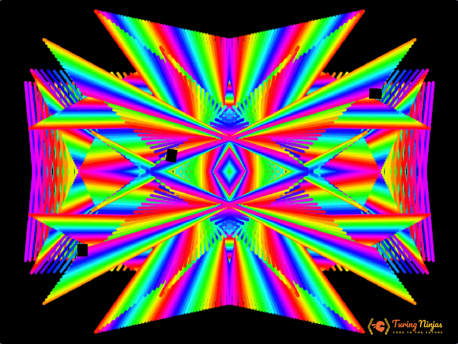 Screenshot of Kaleidoscope created by a student at Turing Ninjas