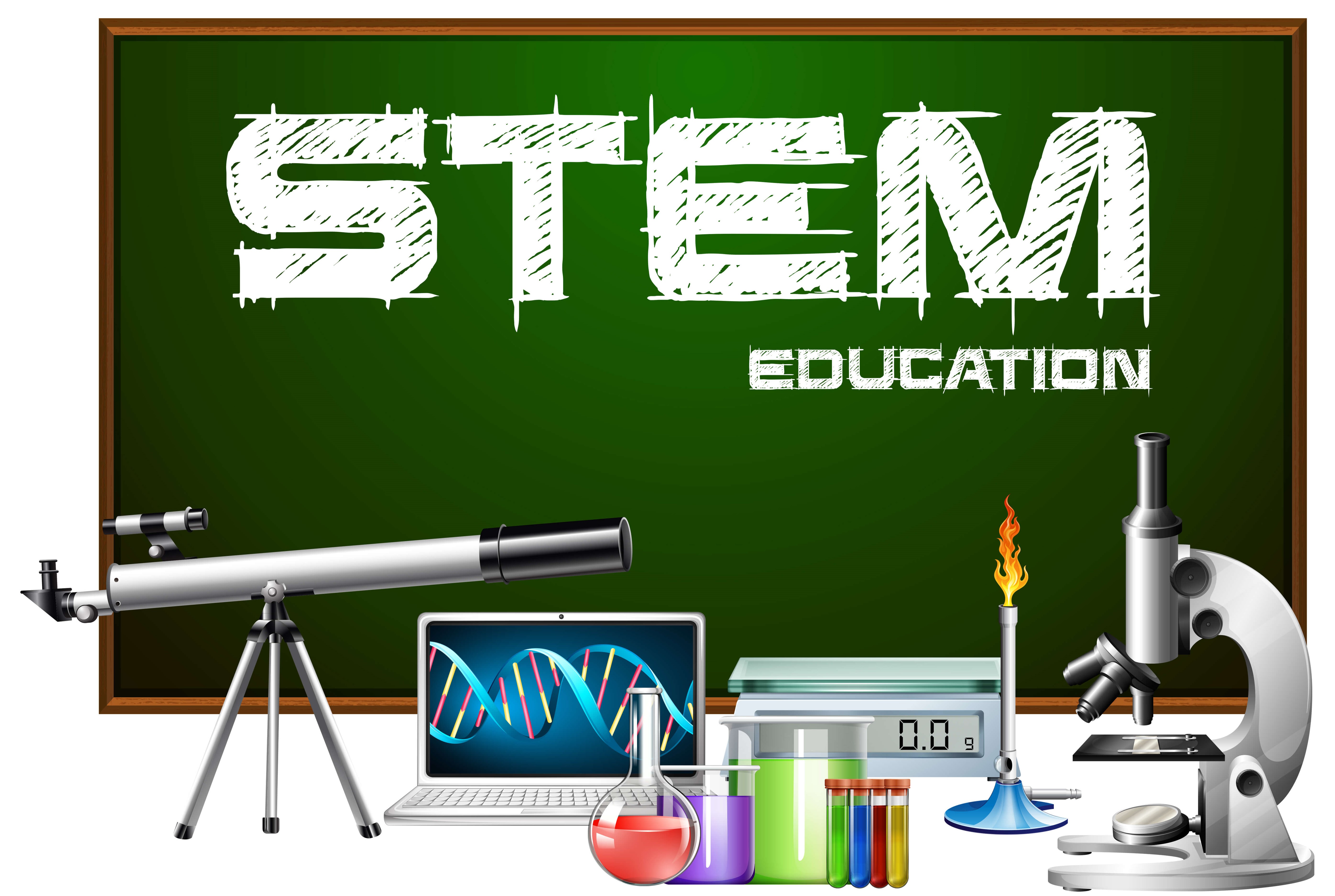 A representation of educational tools and gadgets